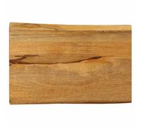 LoogCape Plateau de Table en Bois Massif de manguier 60x40x3,8 cm avec Bords Vivants rustiques pour intérieur extérieur Cuisine Salle à Manger Bricolage création Meuble