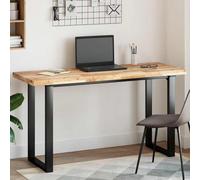LoogCape Plateau de Table rectangulaire 160x50x4 cm en Bois Massif d'acacia Naturel pour Cuisine Salle à Manger Bureau ou extérieur, Support Durable pour Bricolage et création de Meubles