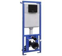 LoogCape Réservoir de chasse d'eau encastré 11 l pour toilettes suspendues au mur avec double chasse d'eau, insonorisant, pieds réglables en hauteur, réservoir d'eau en polyéthylène haute densité