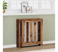 LoogCape Revêtement de radiateur aspect bois vieilli 78 x 20 x 82 cm avec support mural pour salon moderne, couverture décorative, étagère pratique, matériau durable, nettoyage facile