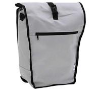 LoogCape Sacoche de vélo grise 34 x 16 x 59 cm polyester imperméable durable pour ville et extérieur, bagage léger pour vélo électrique, VTT, excursions, système d'organisation de rangement pratique