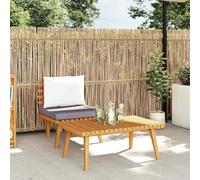 LoogCape Salon de Jardin 2 pièces avec Coussins en Bois d'acacia Massif, mobilier modulable pour extérieur terrasse Patio Balcon, Ensemble Confortable pour détente en Famille ou Entre Amis