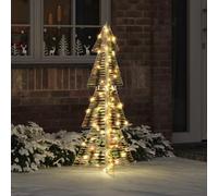 LoogCape Sapin de Noël avec 100 LED blanc chaud 120 cm PET pour décorations festives en intérieur et en extérieur, idéal pour Noël, l'Avent, la veille de Noël et les décorations de sapin de Noël