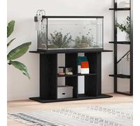 LoogCape Support d'aquarium en chêne noir - 100 x 40 x 60 cm - Étagère de rangement pour aquariums et terrariums - Design moderne - Meuble stable pour salon, bureau, couloir