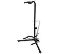 LoogCape Support de guitare réglable pliable en acier pour basse électrique acoustique avec coussinets de protection et capuchons en caoutchouc antidérapants, adapté pour scène, studio, pratique et