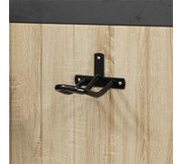 LoogCape Support mural en fer noir pour équipement d'équitation et accessoires d'équitation, système de support stable pour rênes, bride, sangle de selle, licol, selle avant, martingale