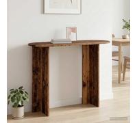 LoogCape Table console en bois vieilli - 100 x 39,5 x 75 cm - Table murale en bois - Espace de rangement - Table de couloir étroite pour salon, entrée