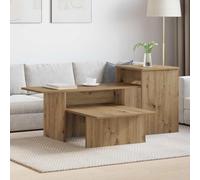 LoogCape Table console en chêne Artisan 91,5 x 35 x 38,5 cm avec espace de rangement, idéale pour couloir, salon, entrée, séparateur de pièce