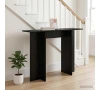 LoogCape Table console en chêne noir - 100 x 30 x 75 cm - Table de couloir moderne - Table murale étroite - Rangement polyvalent pour salon, entrée - Design peu encombrant