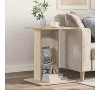 LoogCape Table d'appoint en chêne Sonoma - 45 x 40 x 62,5 cm - En bois - Table basse rectangulaire pour salon, chambre à coucher, couloir, table de rangement pour canapé et lit