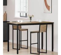 LoogCape Table de Bar Debout en Bois d'ingénierie rectangulaire pour Cuisine Salle à Manger mobilier Moderne Robuste Facile à Assembler Design élégant pour Repas et socialisation