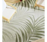 LoogCape Tapis d'intérieur et d'extérieur multicolore - 190 x 300 cm - Motif feuilles - 700 g/m² - Sorona Dupont et polyester - Lavable - Pour salon, chambre à coucher, couloir, terrasse - Protection