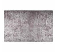LoogCape Tapis lavable, à poils courts, en polyester, antidérapant, avec dos en PVC, pour salon, chambre à coucher, couloir, facile d'entretien et réduction du bruit, gris, 160 x 230 cm