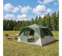 LoogCape Tente instantanée Verte 365 x 280 x 200 cm en Polyester et Acier pour Camping, randonnée, Plage, Festival, extérieur, Facile à Monter, résistante à la Pluie et au Vent