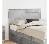 LoogCape Tête de lit en béton gris 120 cm, matériau en bois, durable, design moderne, tête de lit pour chambre à coucher, montage facile, 123 x 7 x 100 cm