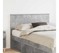 LoogCape Tête de lit moderne Gris Béton 120 cm Matériau Bois Durable Rectangulaire Facile d'entretien Chambre à coucher Élégance contemporaine