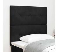LoogCape Tête de lit moderne noire 100 cm en cuir synthétique rembourré réglable pour cadre de lit, pin robuste, décoration de chambre à coucher
