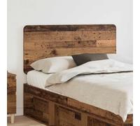 LoogCape Tête de lit rectangulaire en bois vieilli avec dossier, 123 x 3 x 100 cm, autoportant et montage mural, accessoire pour chambre à coucher, rembourrée et durable