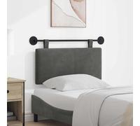 LoogCape Tête de lit suspendue en velours côtelé, rembourrée avec 80 % polyester et 20 % nylon, 100 x 55 x 5 cm, forme rectangulaire, montage mural avec pièces métalliques revêtues par pulvérisation