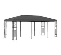 LoogCape Tonnelle de jardin anthracite - 3 x 6 m - Toit en tissu polyester avec cadre en acier - Tente de fête - Pergola - Auvent pour protection solaire - Terrasse - Tente d'événement
