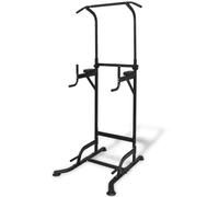 LoogCape Tour de musculation réglable de 182 à 235 cm avec barre de traction, supports de dips et de levage des jambes pour un entraînement de force polyvalent, charge jusqu'à 160 kg, appareil de