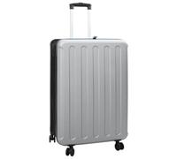 LoogCape Valise avec serrure argentée 50 x 30 x 76 cm ABS rigide trolley pour voyage, cabine, avion, w nd, robuste, étanche, légère, avec serrure TSA, poignée télescopique, spinner