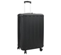 LoogCape Valise avec serrure noire 50 x 30 x 76 cm ABS rigide à roulettes avec poignée télescopique, imperméable et résistante aux rayures, idéale pour les voyages en avion, les escapades du w nd