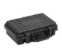 LoogCape Valise de vol portable noire 30 x 22 x 10 cm en polypropylène et ABS avec joint étanche, coque extérieure résistante aux chocs, insert en mousse amovible, valve de pression, idéale pour les