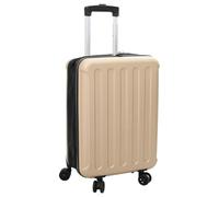 LoogCape Valise rigide avec serrure Champagne 34 x 23 x 55,5 cm Trolley en plastique ABS robuste pour voyage en avion, bagage à main, cabine escapade w nd, légère et étanche