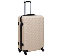 LoogCape Valise rigide en ABS doré avec serrure TSA, 48 x 28 x 71 cm, légère et robuste pour voyage en avion, affaires, vacances, avec roulettes à 360 degrés, extensible, bagage à main