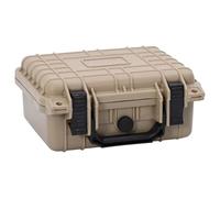 LoogCape Valise rigide sable 27 x 24,5 x 12,5 cm en polypropylène et ABS imperméable protection robuste pour appareil photo, sac à dos, valise, étui, organiseur, idéal pour les voyages