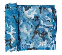 LOOGU Filet De Camouflage Renforcé Militaire Grande Taille - Idéal Le Camouflage, la Chasse, la décoration Jardin,la Ombrage,la Photo, Auvents Terrasse Blue 3x4m