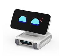 LOOI Robot-Starlight White - Compagnon de bureau IA avec compréhension visuelle (objets, personnes et scènes), interaction vocale ChatGPT, mémoire, personnalité, contrôle des gestes et du visage