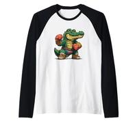 Look Alligator Sport Amusant pour Les Amateurs de Boxe Manche Raglan