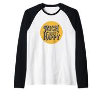 Look Amusant Riche mais Heureux pour Les garçons et Les Filles Manche Raglan