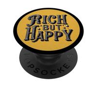 Look Amusant Riche mais Heureux pour Les garçons et Les Filles PopSockets PopGrip Adhésif
