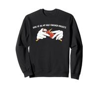 Look at All My Half Finish Projects Knitting Sweatshirt