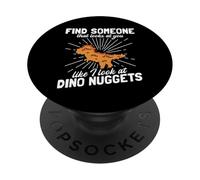 Look At Dino Nuggets Chicken Nugget Dinosaur PopSockets PopGrip Adhésif