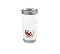 Look At Me Being All Festive And Shit Humorous Christmas Gobelet isotherme en acier inoxydable double paroi