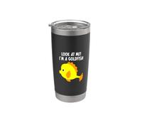 Look At Me! I'm A Goldfish Costume amusant pour garçons et filles Gobelet isotherme en acier inoxydable double paroi