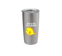 Look At Me! I'm A Goldfish Costume amusant pour garçons et filles Gobelet isotherme en acier inoxydable double paroi