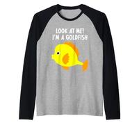 Look At Me! I'm A Goldfish Costume Amusant pour garçons et Filles Manche Raglan