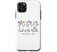 Look at The Birds Air Scripture Matthew 6:26 Bible Verse God Coque pour iPhone 11 Pro Max