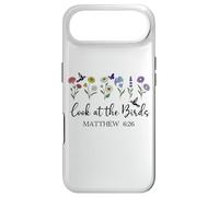 Look at The Birds Air Scripture Matthew 6:26 Bible Verse God Coque pour iPhone Air