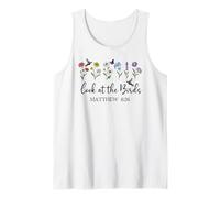 Look at The Birds Air Scripture Matthew 6:26 Bible Verse God Débardeur