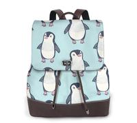 Look at the Penguins in the Sky Sac à dos de voyage tendance pour femme, sac à dos décontracté, sac à dos en cuir imprimé pour femme pour le travail