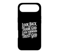 Look Back and Thank God Look Forward and Trust God Coque pour iPhone Air
