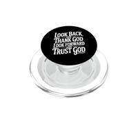 Look Back and Thank God Look Forward and Trust God PopSockets PopGrip pour MagSafe
