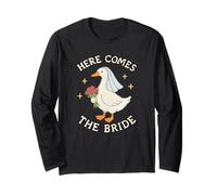 Look brodé « Here Comes The Bride Goose » Manche Longue