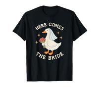 Look brodé « Here Comes The Bride Goose » T-Shirt